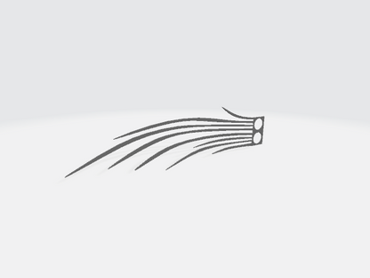 Custom 3D-Printed Whiskers for Lego Tuxedo Cat – 3D Model - Print at home