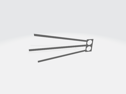 Custom 3D-Printed Whiskers for Lego Tuxedo Cat – 3D Model - Print at home